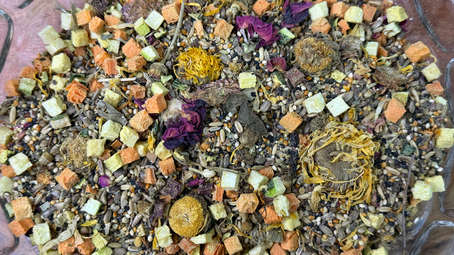 Runzas organic bird food for parrots and small birds